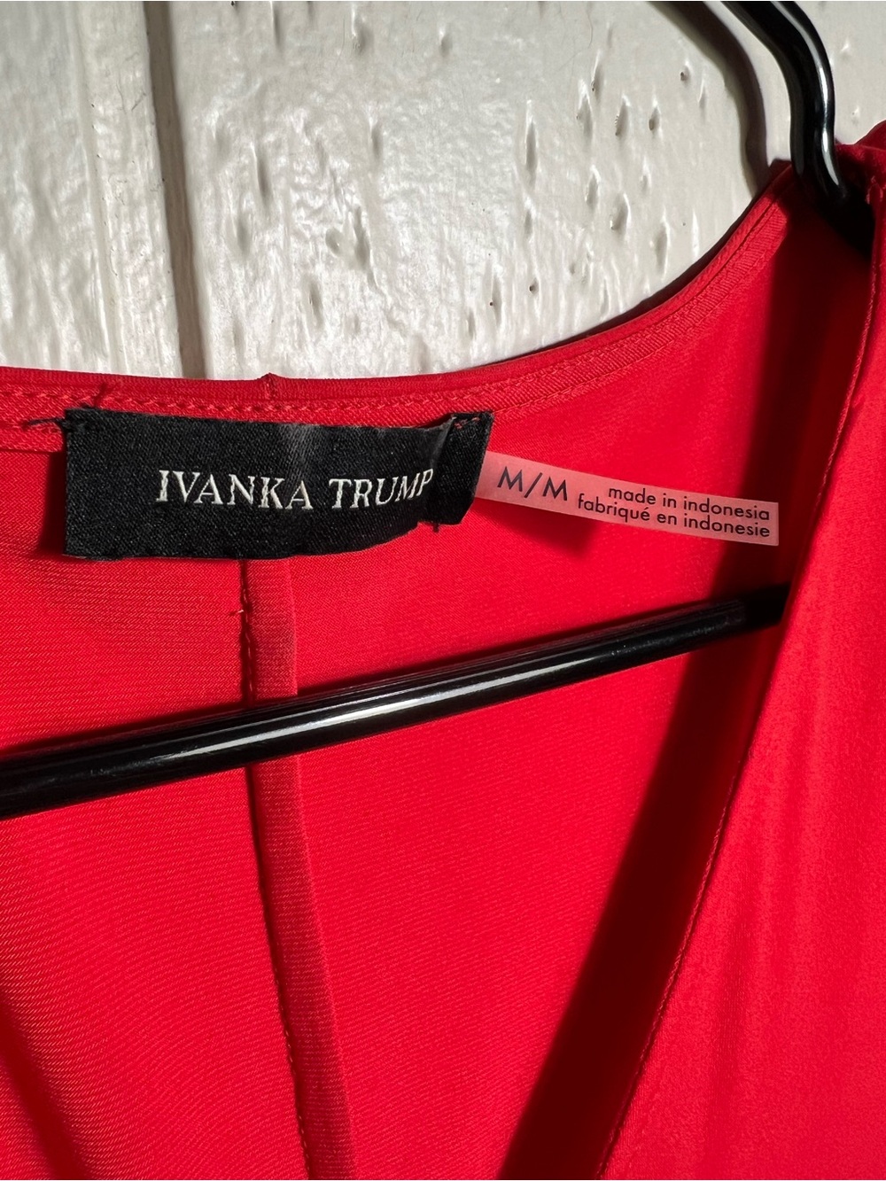 Ivanka Trump Red V-Neck Ruffle Tier Mini Dress - Picture 4 of 6